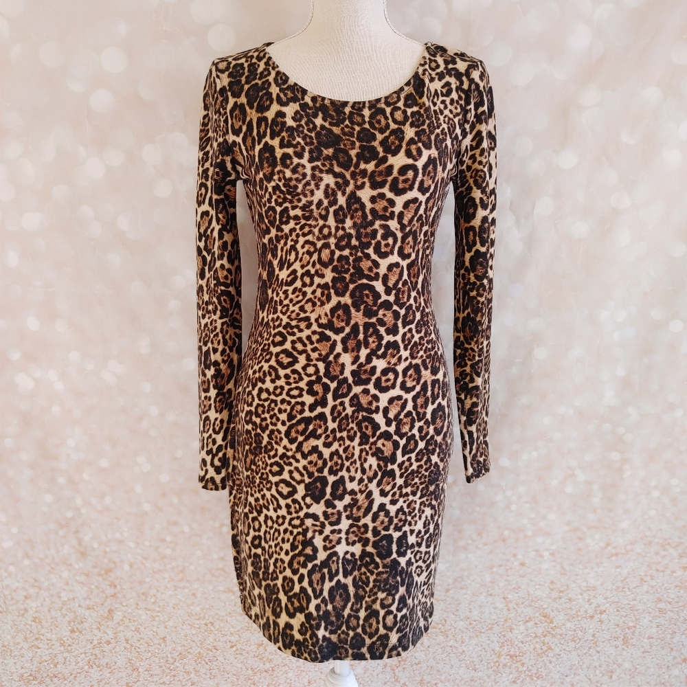 Animal Print Midi Dress